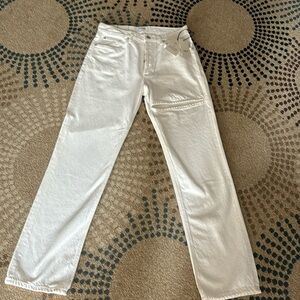 Agolde Women's Straight Leg Cream Pants